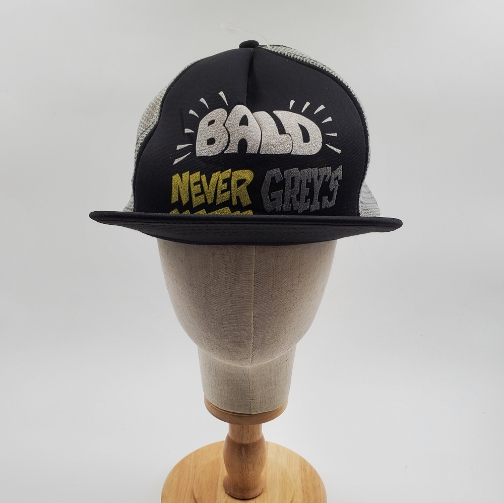 Bald Never Greys Vintage Mesh Snap Back Trucker Hat